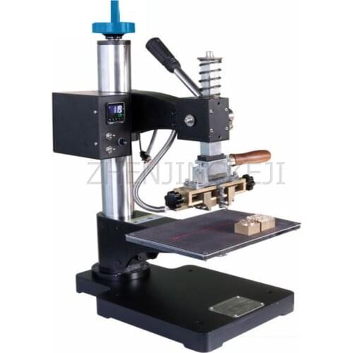220V Manual Hot Stamping Machine Small DIY Gilding Tools Leather Wallet Mobile Phone Case Belt Bronzing Processing Equipment