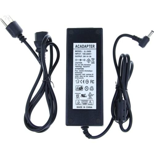 AC 100-240V To DC 24V 1A 2A 3A 4A 5A 24W 48W 72W 96W 120W Adapter Power Supply for LCD/ LED Strip/ Security CCTV Camera DVR