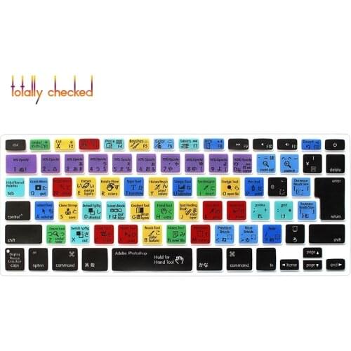 Adobe Photoshop PS Shortcuts Silicone Keyboard Cover Skin Protector For Macbook Air Pro Retina 13"15"17"Japanese Version