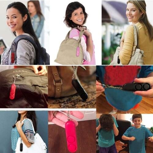 Anti-rape Alarm Loud Alert Attack Panic Keychain Personal Security Device UY8