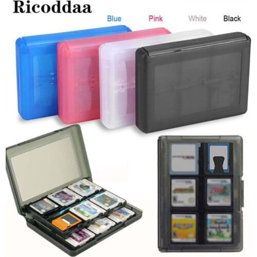 For 2DS Card Case 28 in 1 Game Memory Card Cases Plastic Micro SD Holder For Nintend NDS NDSi New 3DS XL Cartridge Storage Box