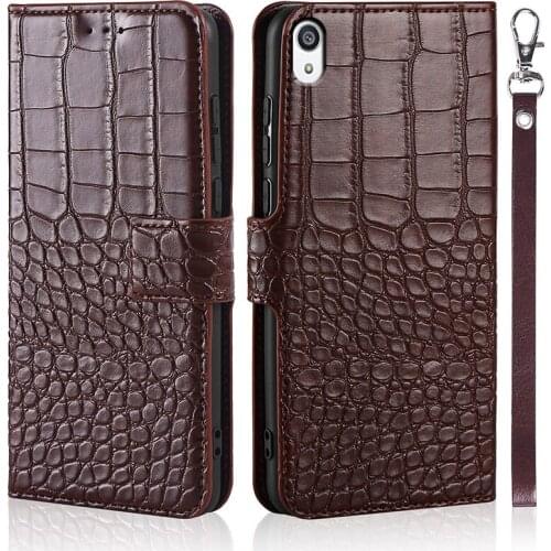 Case for Sony Xperia Z5 Premium Case flip Crocodile texture leather case for Sony Xperia Z5 Plus cover with card holder