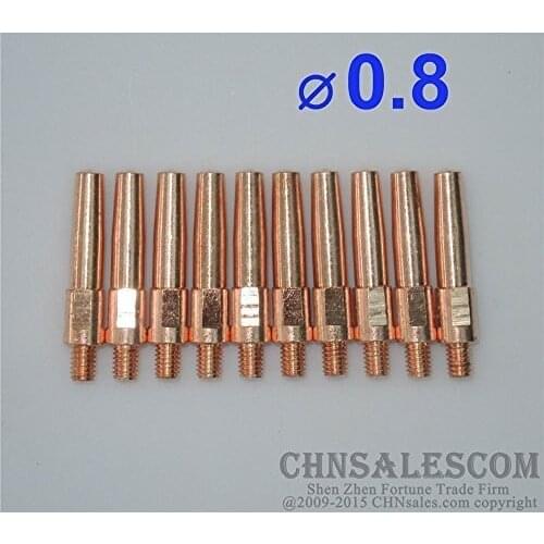 CHNsalescom 10 PCS Panasonic Type MIG/MAG Welding Air cooled Torch Contact TIP 0.8