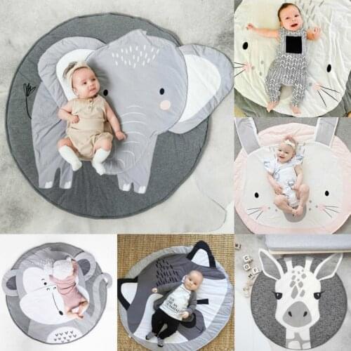 Baby Play Mats Kids Cartoon Animal Crawling Carpets Infant Baby Cotton Game Toys Pad For Newborn Baby Room Nursery Decoration