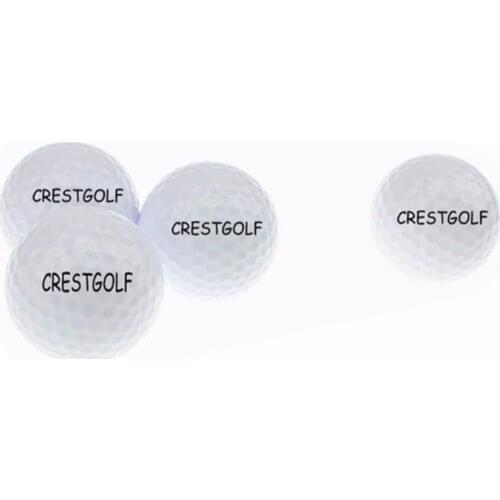 Print Customize Logo 100pcs On the Two Layer Golf Ball Driving Range White Double Piece Practice Golf Ball