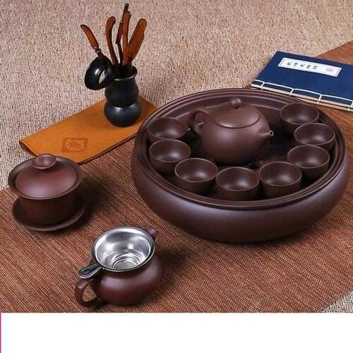 Gongfu Garden With Infuser Ev Dekorasyon Aksesuarlar Teaset Kung Fu Teaware China Pot Home Decoration Accessories Tea Set