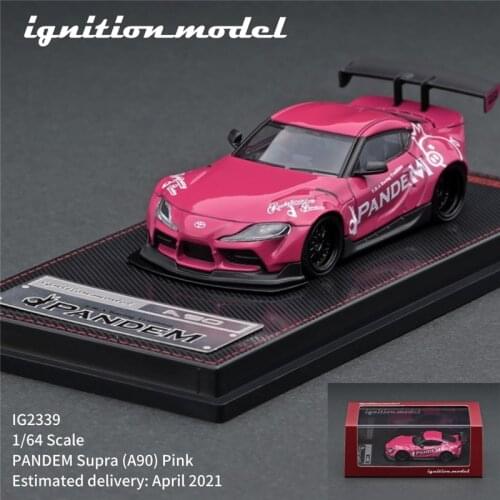 IG 1:64 PANDEM Toyota Supra (A90) Pink Diecast Model Car