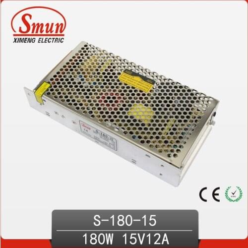 180W 15V 12A Single Output Wwitching Power Supply For LED Strip Light AC to DC LED Driver