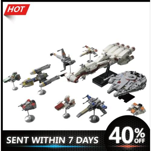 Space Star Series Movie The RebellionING Plan Spaceship Building Blocks Bricks Toys For Kids Gifts