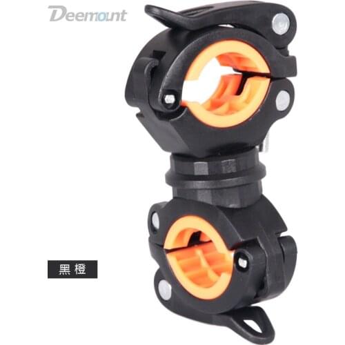 Bike Holder Bracket for Flashlight Lamp Bicycle Front Light Support Outdoor Cycling Bicycle 360 Degree Rotary Bike Light Clip