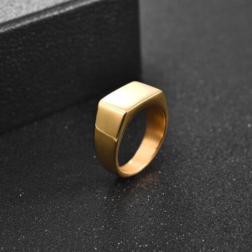 Men Ring Simple Smooth Stainless Steel Finger Rings Fashion Casual Male New Arrival Jewelry Accessories Wedding Band Wholesale
