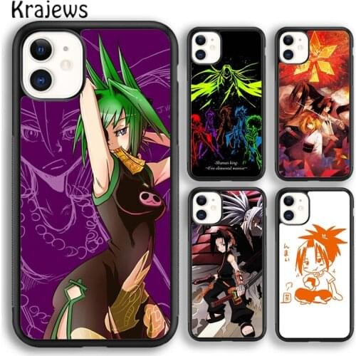 Krajews Anime Shaman King soft Phone Case Cover For iPhone 5s SE 2020 6s 7 8 plus X XS XR 11 12 mini pro max coque Shell