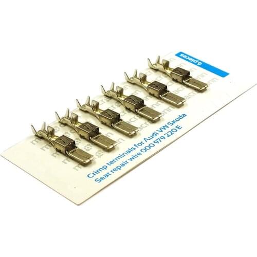 Set of 10/20/50/100/200/500pcs Crimp Terminals (Pins) For 2.50 mm2 Repair Wire For Audi VW Skoda Seat 000979220E