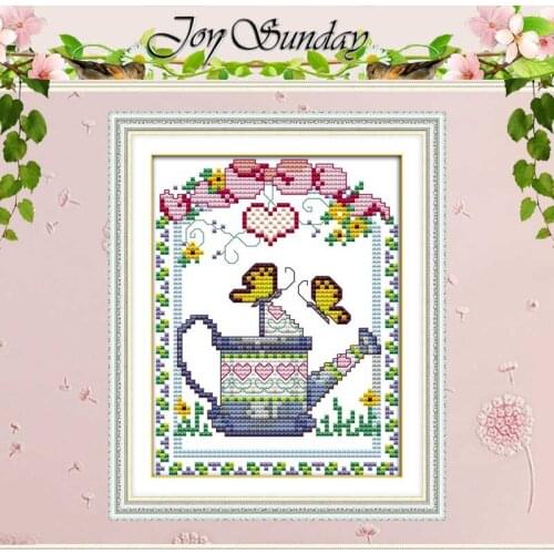 Spray kettle patterns counted Cross Stitch 11CT 14CT Cross Stitch Set Wholesale DIY Cross-stitch Kit Embroidery Needlework