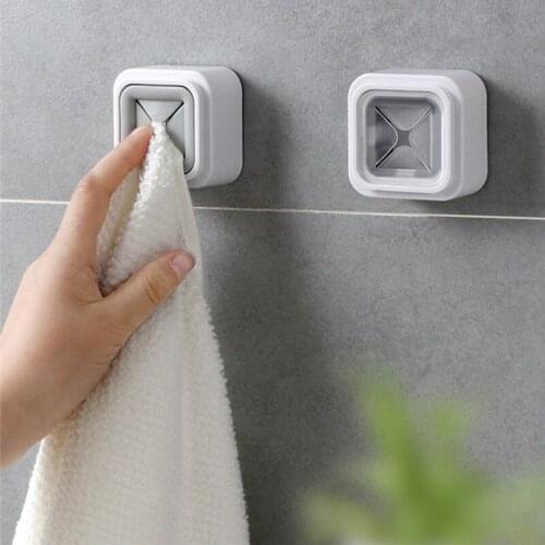 Wall Mount Twoel Storage Tea Towel Holders Self Adhesive Dish Cloth Racks Bath Room Gadgets Kitchen Accessories Portable Norbi