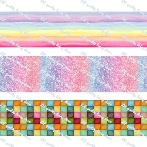 New Colorful pattern printed grosgrain animal cartoon ribbon christmas glitter ribbon craft supplies blue ribbon gift packaging