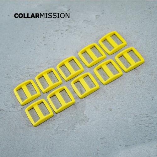 Bag Strap Adjustment Buckle plastic Slider Tri-Glid outdoor backpack straps dog collar accessory 25mm yellow RZK25SJ05