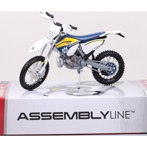 Maisto Assemble 1/12 Scale TE Husqvarna TE125 2016 Motorcycle Model Dirt Bike Motocross Enduro Off Road Model Toy DIY Install