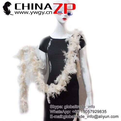 CHINAZP Factory Exporting 10 yards/lot Good Quality 40G Fluffy Decoration Feather Turkey Boas Various Colors for Your Choice
