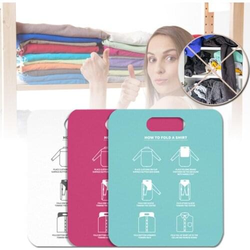 1pcs Folding Clothes Tool Shirt Folding Board for Laundry T-Shirts Polos Dress Household Essentials Clothes Folding Board