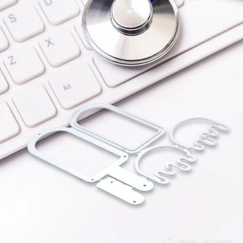 1pcs Silver Cutting Die Cut Popsicle Shaker Metal Cutting Dies Stencils for Diy Scrapbooking Decorative Embossing Diy Paper Card