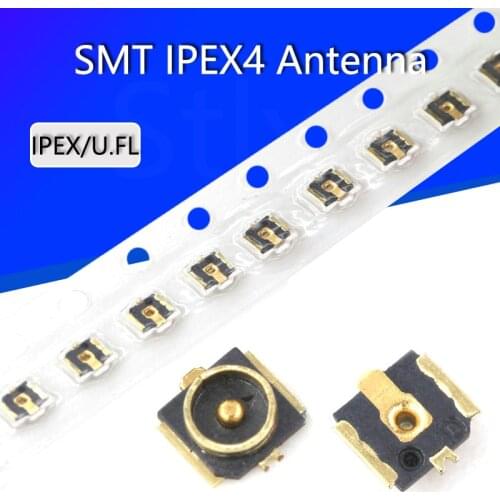 10PCS IPX4/IPEX4 Generation 4 Patch Antenna Base IPEX/U.FL SMT RF Coaxial WiFi Connector Generation 4 antenna board end