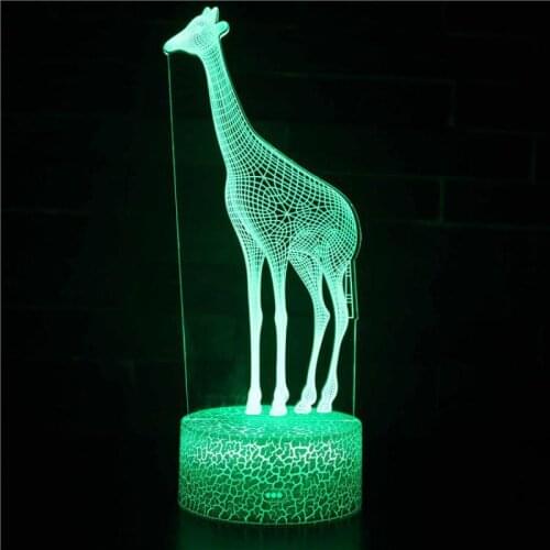 Elephants 3d Colorful Led Lamp Christmas Decorations Acrylic Board Night Light Usb Plug In Smart Table Lamps For Living Room