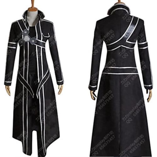 Anime Sword Art Online Cosplay Kirigaya Kazuto Kirito Cosplay Costume