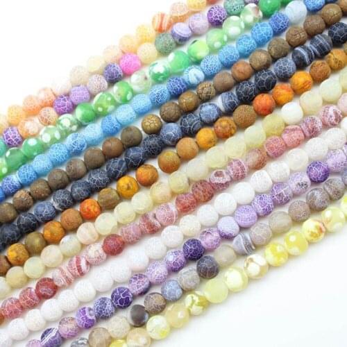 4 6 8 10mm Natural Stone Beads Weathered Fossils Morganite Round Gem Semi Precious Bead For Jewelry Making DIY Bracelet Necklace