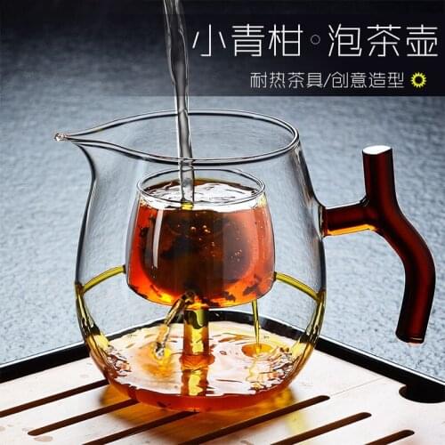 BORREY Heat Resistant Glass Teapot With Infuser Filter Chinese Kung Fu Puer Oolong Tea Teapot 500Ml Kamjove Tea Pot Water Kettle