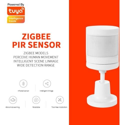 Tuya ZigBee Motion PIR Sensor Detector With Foot Stand Movement Sensor Smart Life APP Wireless 2.4GHz Home Security System
