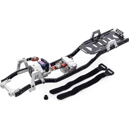 1/10 RC Crawler Car Axial SCX10 90046 313mm 12.3" Wheelbase Metal Chassis Frame with Prefixal Shiftable Gearbox