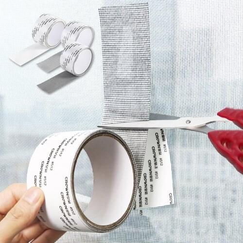 5*200cm Anti Mosquito Window Mesh Adhesive Patch Repair Tape New Screen Door Broken Hole Screen Repair Patch