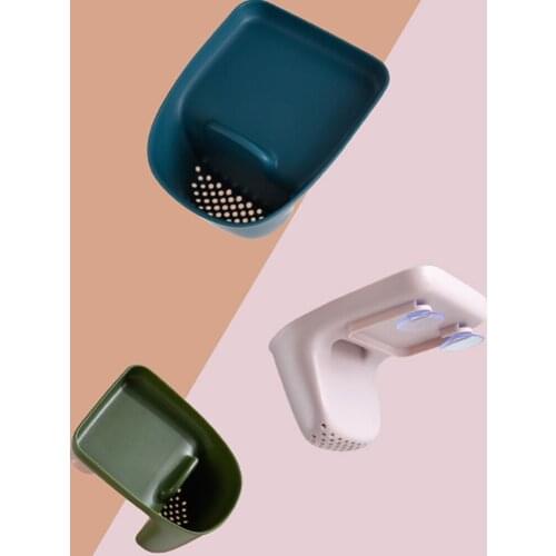 Kitchen Sink Filter Drainpipe Basket Sucker Sponge Rack Storage Tool Sink Filter Rack Kitchen Tool