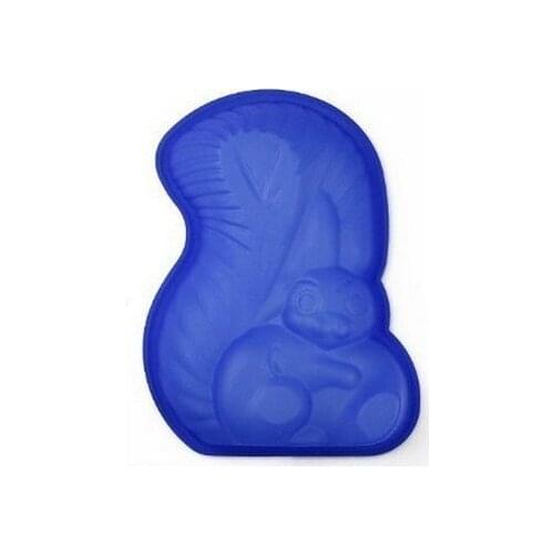 Little Squirrel Silicone Cake Baking Mold Cake Pan Muffin Cups Handmade Soap Moulds Biscuit Chocolate Ice Cube Tray DIY Mold