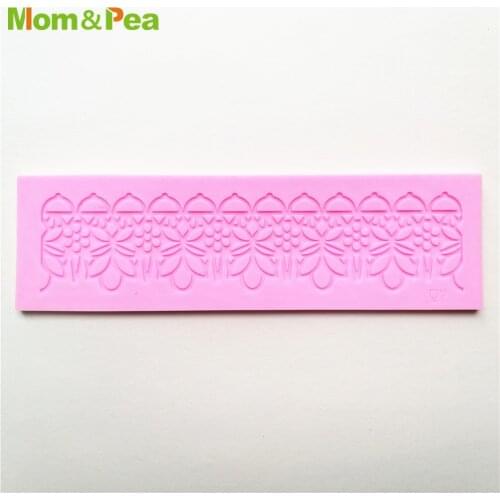 KCL572 Small Lace Pad Silicone Mold Sugar Paste Fondant Cake Decoration 3D Mould