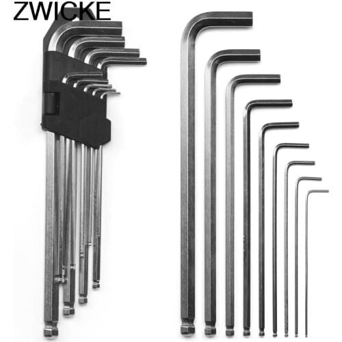 9PCS/set Spanner Torque Wrench Kit Durable Reinforced Toughen Metric Ball Ended Hex Allen Key Wrenchs Hand Tools High Quality