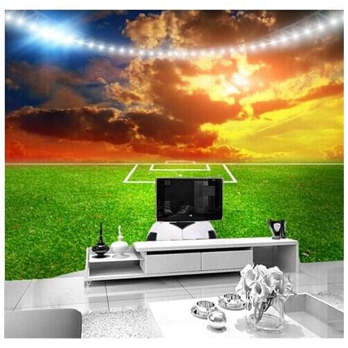 Custom photo wallpaper, football on the lawn for the living room bedroom TV background wall waterproof wallpaper