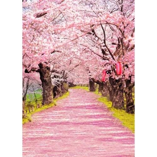 Custom Photography Backdrops Flowers Trees Road 3D Backgrounds for Photo Studio Wedding Photos Baby Shower Photophone Photocall