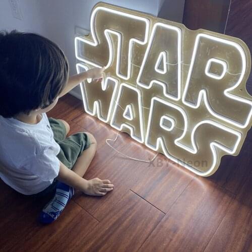 Custom Neon Sign Star Wars LED Neon Signs Light for Wedding Party Home Decor Customize Neon Sign Bar Store Logo Neon Sign