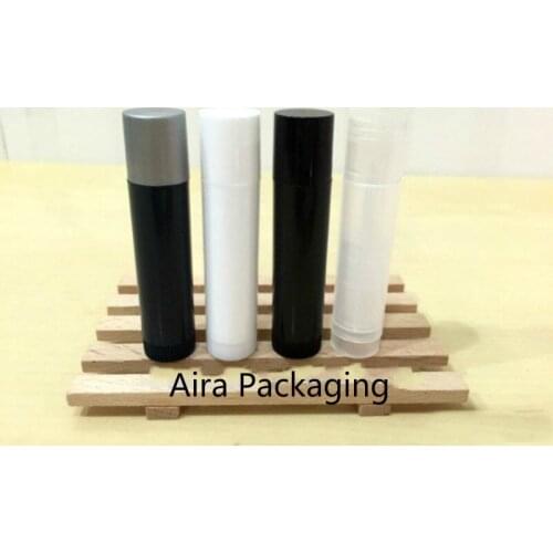 4G Empty Plastic Lip Balm Bottle Elegant Lipstick Refillable Containers 4ML Cosmetic Lip Rouge Subpackage 50pcs/lot
