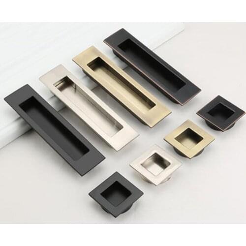 Sliding door handle black bathroom sliding door wardrobe cabinet sliding door handle drawer invisible dark handle embedded