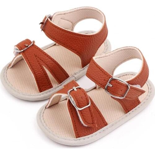1 Pair Baby Sandals Magic Sticker Non-Slip 4 Colors Summer Baby Toddler Sandals Kids Newborn Baby Fashion Summer Sandals Shoes