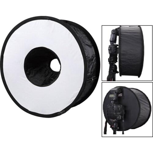 45cm Ring Softbox Speedlight Foldable Round Style Softbox Camera Flash Light Diffuser Speedlight Shoot Soft box For DSLR Camera