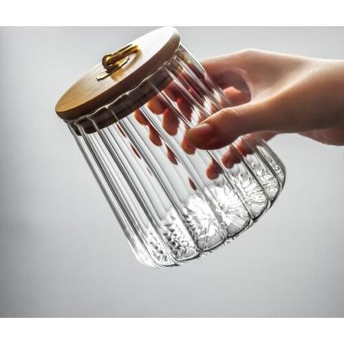 Glass Storage Jars Sealed With Lid Tea Seasoning Storage Containers For Home Salt Pepper Storage Box Sugar Bowl Kitchen Tool