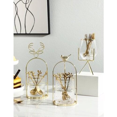 Stainless Steel Fruit Fork Sign Set European Cutlery Storage Bottle To Send Cute Little Fork Home Dessert Dessert Cake Fork