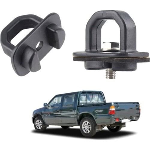 2pcs/set American Pickup Trunk Lock Buckle Tie Down Fixing Pull Ring Truck Bed Side Wall Hook Car Accessories Auto Spare Parts