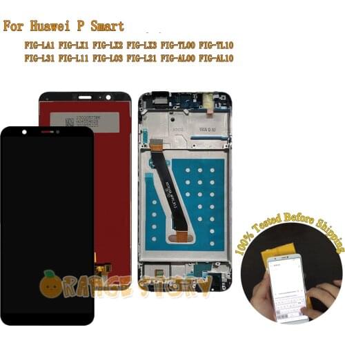 LCD Display Screen For Huawei P smart FIG-LX1 FIG-LX3 LCD Display Touch Screen Frame On For P Smart FIG LX1 LX3 L21 L22 Screen