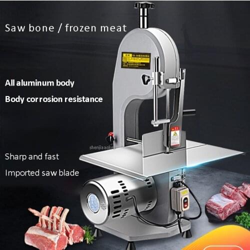 110V/220V Commercial Meat Slicer Bone Cutting Machine Large Table Electric Meat Saw Metal Desktop Professional Meat Cutting
