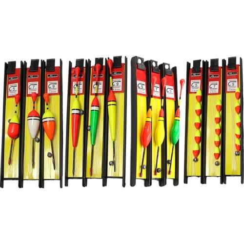 3pcs Fishing Bobber Line Kits Fishhook Foam Buoy Rock Fishing Floats Set Drift Vertical Buoy Fishing Accessories pesca tool